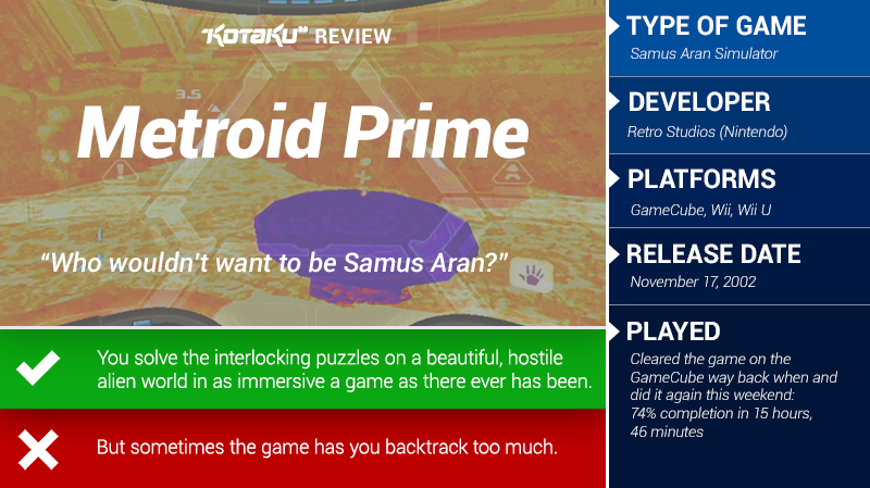 Illustration for article titled Metroid Prime: The Kotaku Review